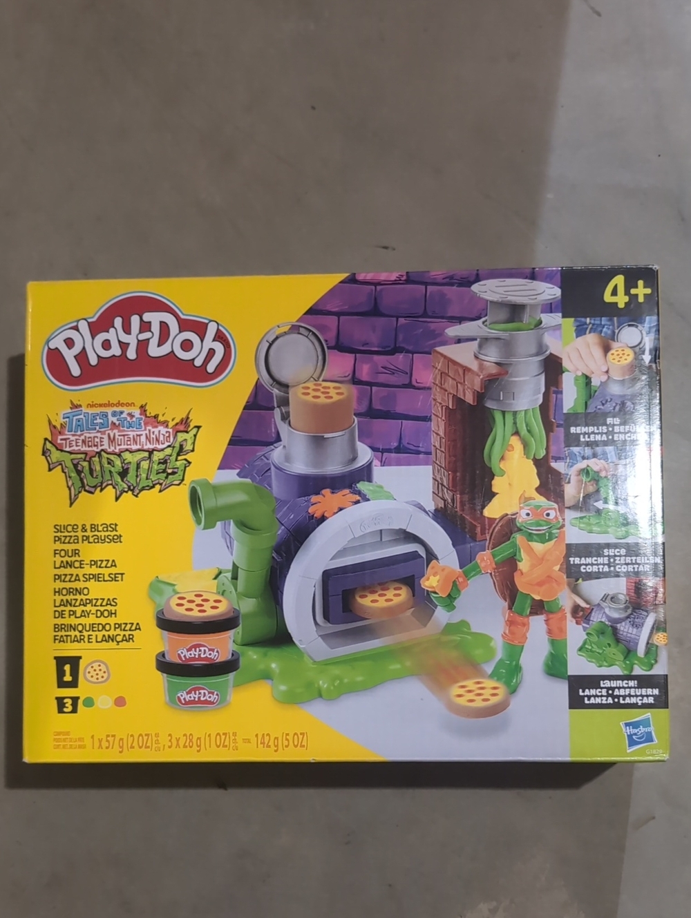 Playdoh Teenage Mutant Ninja Turtles Slice & Blast Pizza Playset - Green